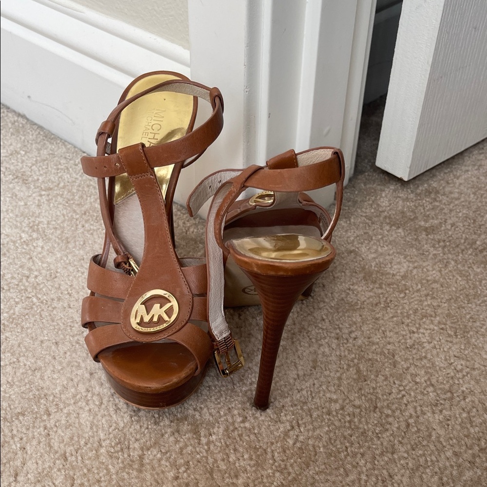Michael Kors Tan Strappy Heels